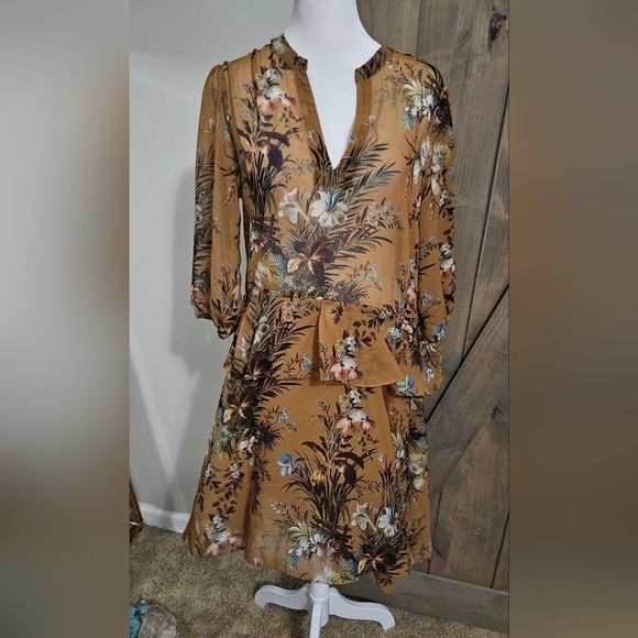 Anthropologie dRA Angeles Printed FlutterSleeve Shirtdress Multi.Size MP - Picture 6 of 16